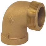 125# Brass NPT Threaded 90° Street Elbow